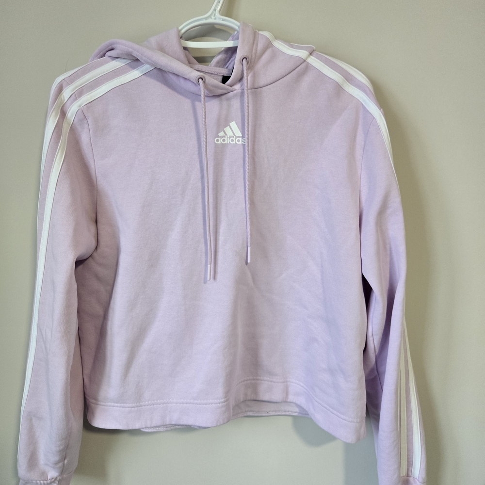 Adidas Women's Lightweight Lilac Purple Lightweight Hoodie Sweater